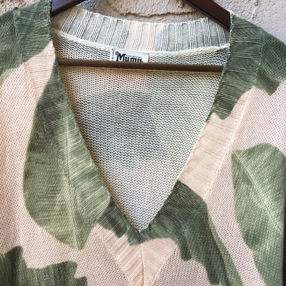 RARE Show me your mumu Queen Palms Knit Sweater Size S - Picture 6 of 8